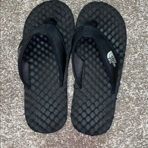 Black Northface Thong Sandals